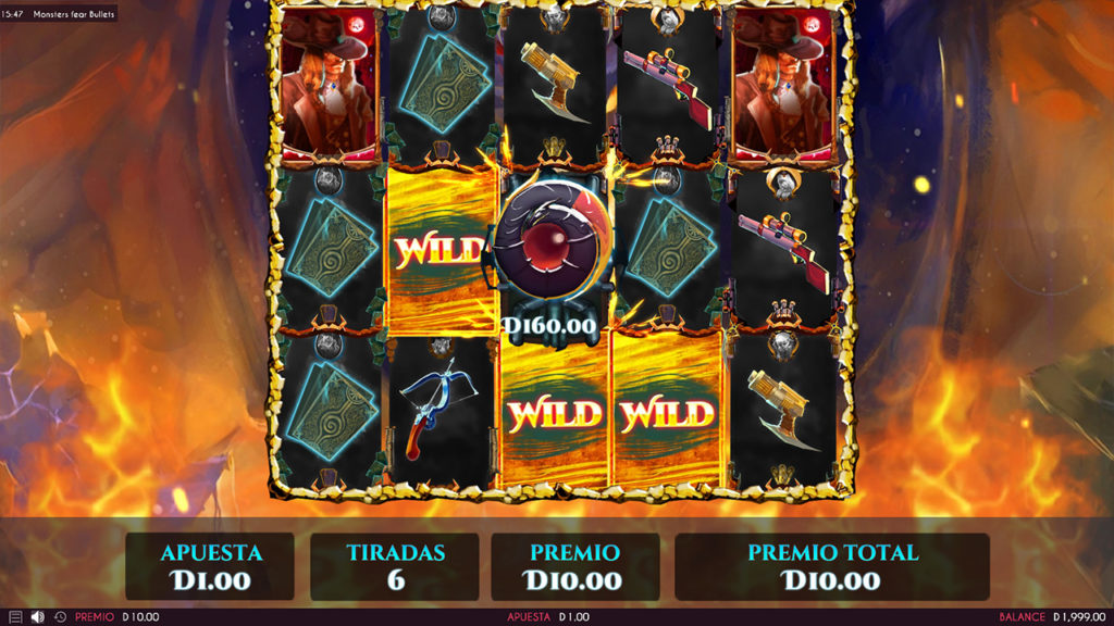 Monsters Fear Bullets slot game by Triple Cherry